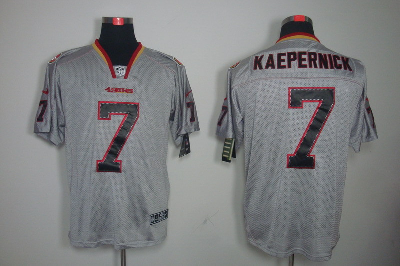 Men's San Francisco 49ers Colin Kaepernick #7 Gray Jersey